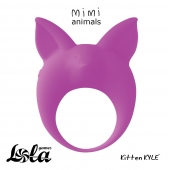 Фиолетовое эрекционное кольцо Kitten Kyle - Lola Games - в Коврове купить с доставкой