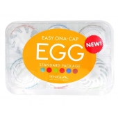 Набор из 6 мастурбаторов Tenga EGG Easy Beat с различным рельефом - Tenga - в Коврове купить с доставкой