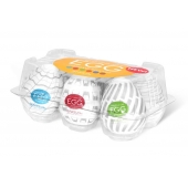 Набор из 6 мастурбаторов Tenga EGG Easy Beat с различным рельефом - Tenga - в Коврове купить с доставкой