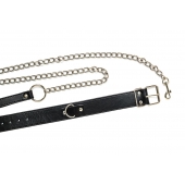 Черный ошейник с поводком Wild - Lola Games - купить с доставкой в Коврове