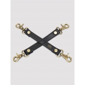 Черный фиксатор для манжет Bound to You Faux Leather Hogtie - Fifty Shades of Grey - купить с доставкой в Коврове