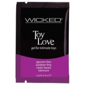 Лубрикант на водной основе для использования с игрушками WICKED Toy Love - 3 мл. - Wicked - купить с доставкой в Коврове