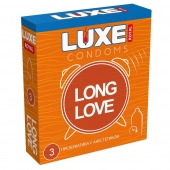 Презервативы с продлевающим эффектом LUXE Royal Long Love - 3 шт. - Luxe - купить с доставкой в Коврове