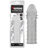 Прозрачная реалистичная насадка на пенис Extra Texture Sleeve - 16,2 см. - Chisa - в Коврове купить с доставкой