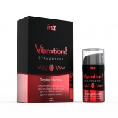 Жидкий интимный гель с эффектом вибрации Vibration! Strawberry - 15 мл. - INTT - купить с доставкой в Коврове