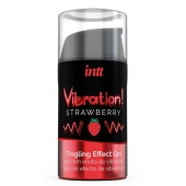 Жидкий интимный гель с эффектом вибрации Vibration! Strawberry - 15 мл. - INTT - купить с доставкой в Коврове