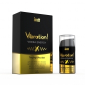 Жидкий интимный гель с эффектом вибрации Vibration! Vodka Energy - 15 мл. - INTT - купить с доставкой в Коврове