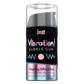 Жидкий интимный гель с эффектом вибрации Vibration! Bubble Gum - 15 мл. - INTT - купить с доставкой в Коврове