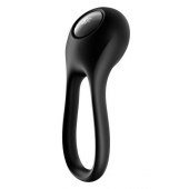 Черное эрекционное виброкольцо Majestic Duo - Satisfyer - в Коврове купить с доставкой