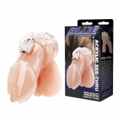 Прозрачная клетка целомудрия Acrylic See-thru Chastity Cage - BlueLine - купить с доставкой в Коврове