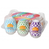 Набор из 6 мастурбаторов Tenga EGG IV с различным рельефом - Tenga - в Коврове купить с доставкой