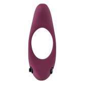 Бордовое эрекционное виброкольцо Lunar - Lola Games - в Коврове купить с доставкой