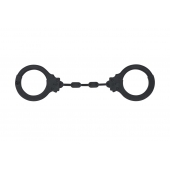 Черные силиконовые наручники Suppression - Lola Games - купить с доставкой в Коврове