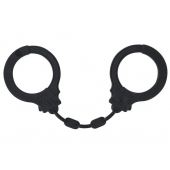 Черные силиконовые наручники Suppression - Lola Games - купить с доставкой в Коврове