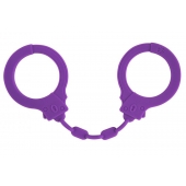 Фиолетовые силиконовые наручники Suppression - Lola Games - купить с доставкой в Коврове