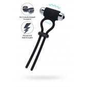 Черное эрекционное лассо на пенис Jat - A-toys - в Коврове купить с доставкой