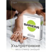 Ультратонкие презервативы Bariera Ultra Thin - 3 шт. - Bariera - купить с доставкой в Коврове