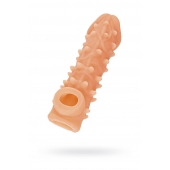 Телесная закрытая насадка с пупырышками Cock Sleeve Size M - 15,6 см. - KOKOS - в Коврове купить с доставкой