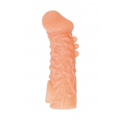 Телесная закрытая насадка с шершавой головкой Cock Sleeve Size M - 15,6 см. - KOKOS - в Коврове купить с доставкой