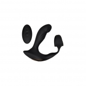 Черный вибромассажер простаты с эрекционным кольцом Strapped   Tapped - Zero Tolerance - в Коврове купить с доставкой