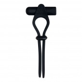 Черное эрекционное лассо с вибропулей Black Tie Affair - Zero Tolerance - в Коврове купить с доставкой