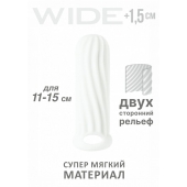 Белый фаллоудлинитель Homme Wide - 13 см. - Lola Games - в Коврове купить с доставкой