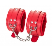 Красные оковы Anonymo из искусственной кожи - ToyFa - купить с доставкой в Коврове