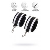 Серебристо-черные наручники Anonymo - ToyFa - купить с доставкой в Коврове