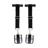 Черно-серебристые фиксаторы для рук на дверь Anonymo - ToyFa - купить с доставкой в Коврове