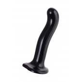 Черный стимулятор для пар P G-Spot Dildo Size L - 19 см. - Strap-on-me - в Коврове купить с доставкой