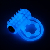 Голубое, светящееся в темноте виброкольцо Lumino Play Vibrating Penis Ring - Lovetoy - в Коврове купить с доставкой