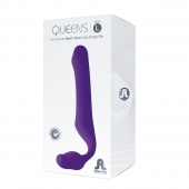 Фиолетовый безремневой страпон Queens L - Adrien Lastic - купить с доставкой в Коврове