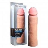 Телесная фаллическая насадка на пенис Magnum Xtender - 23 см. - Blush Novelties - в Коврове купить с доставкой