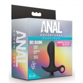 Черный анальный вибратор Silicone Vibrating Prostate Massager 01 - 10,8 см. - Blush Novelties - в Коврове купить с доставкой