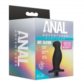 Черный анальный вибромассажёр Silicone Vibrating Prostate Massager 02 - 10,8 см. - Blush Novelties - в Коврове купить с доставкой