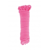 Розовая веревка для связывания Sweet Caress Rope - 10 метров - Sweet Caress - купить с доставкой в Коврове