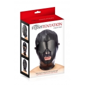Маска-шлем с отверстием для рта и съемными шорами - Fetish Tentation - купить с доставкой в Коврове