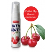 Гель-смазка Tutti-frutti с вишнёвым вкусом - 30 гр. - Биоритм - купить с доставкой в Коврове