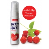 Гель-смазка Tutti-frutti с земляничным вкусом - 30 гр. - Биоритм - купить с доставкой в Коврове