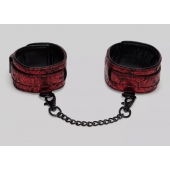 Красно-черные оковы Reversible Faux Leather Ankle Cuffs - Fifty Shades of Grey - купить с доставкой в Коврове