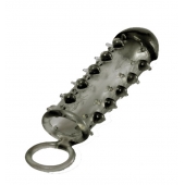 Дымчатая стимулирующая насадка с закрытой головкой SAMURAI PENIS SLEEVE BLACK - 14,5 см. - NMC - в Коврове купить с доставкой