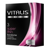 Ультратонкие презервативы VITALIS PREMIUM super thin - 3 шт. - Vitalis - купить с доставкой в Коврове