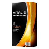 Ребристые презервативы VITALIS PREMIUM ribbed - 12 шт. - Vitalis - купить с доставкой в Коврове
