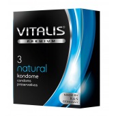 Классические презервативы VITALIS PREMIUM natural - 3 шт. - Vitalis - купить с доставкой в Коврове