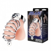 Серебристая клетка для члена Urethral Play Cage - BlueLine - купить с доставкой в Коврове