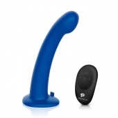 Синяя насадка Remote Control P-Spot G-Spot с черными трусиками - 20 см. - Pegasus - купить с доставкой в Коврове