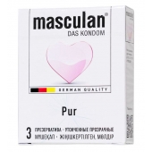 Супертонкие презервативы Masculan Pur - 3 шт. - Masculan - купить с доставкой в Коврове