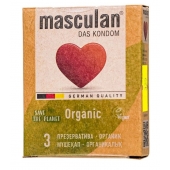 Экологически чистые презервативы Masculan Organic - 3 шт. - Masculan - купить с доставкой в Коврове