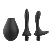 Черный анальный душ Nexus Anal Douche Set с 2 сменными насадками - Nexus Range - купить с доставкой в Коврове