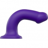 Фиолетовый фаллоимитатор-насадка Strap-On-Me Dildo Dual Density size L - 19 см. - Strap-on-me - купить с доставкой в Коврове